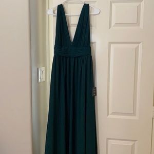 Lulu’s Heavenly Hues Forest Green Maxi Dress